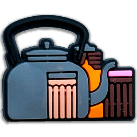 Retro Teapot Shoe Charm – Brew Up Some Style!