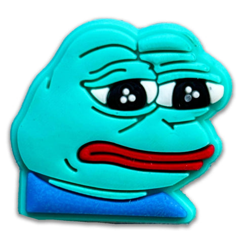 Sad Frog Vibes Shoe Charm – Express Your Feels!