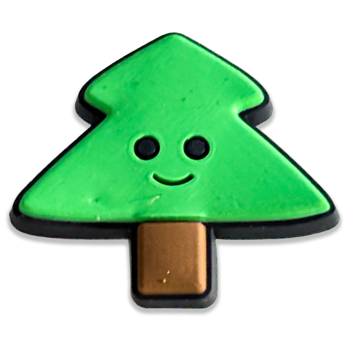 Smiley Christmas Tree Shoe Charm - Questsole