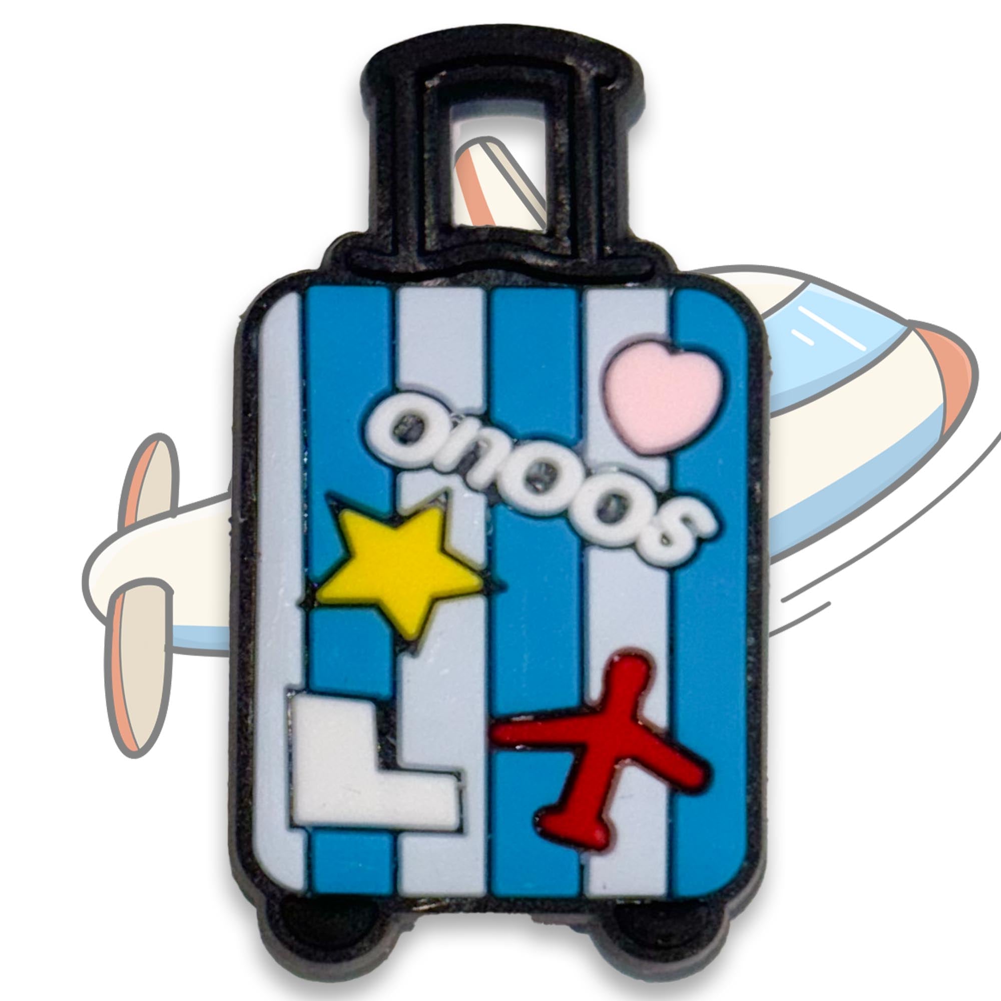 𒁂 Travel Case Shoe Charm With Aeroplane On It𒁂🛄 - Questsole