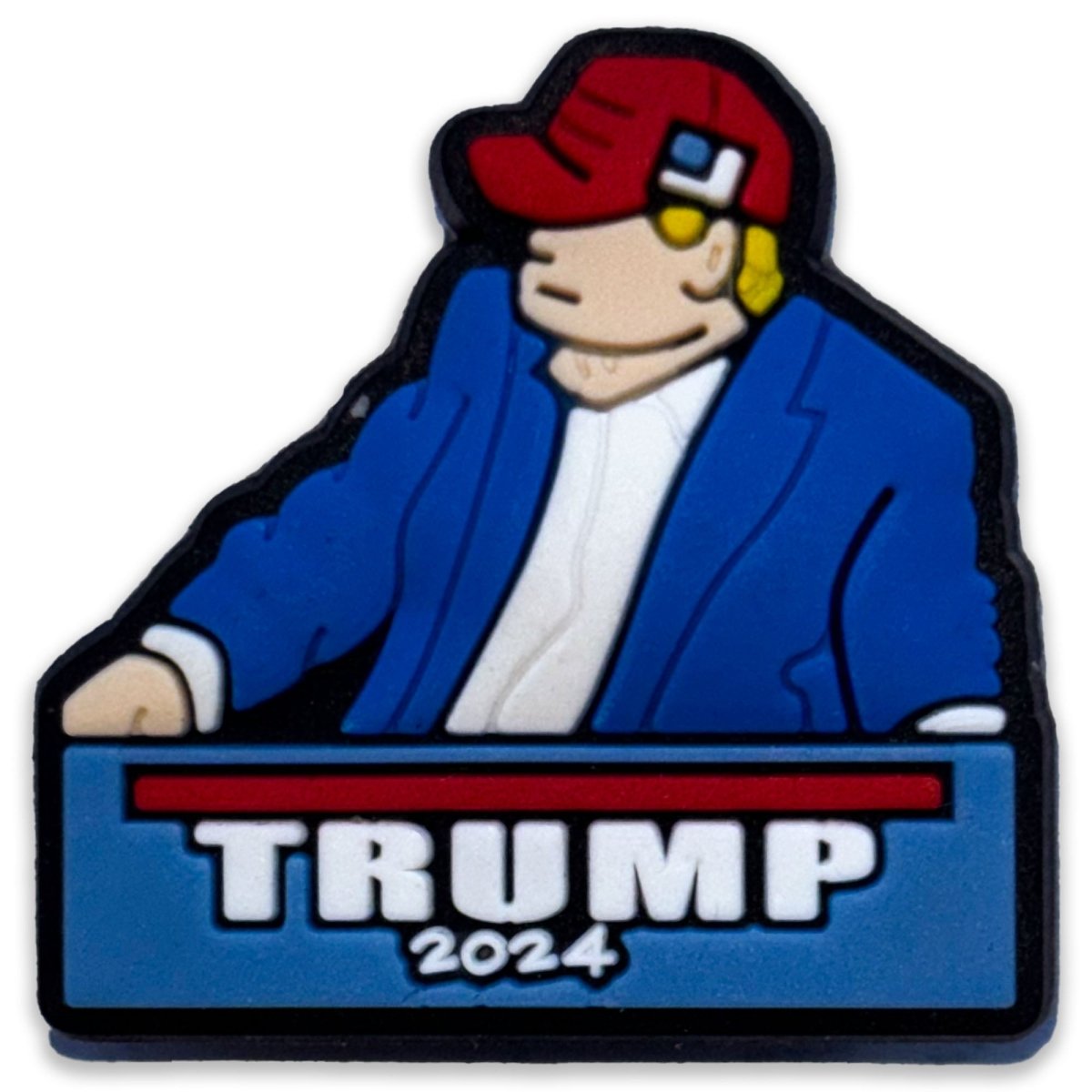 Trump 2024 Bold Cartoon Shoe Charm - Questsole