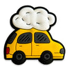 Yellow Car Cloud Shoe Charm – Ride in Style