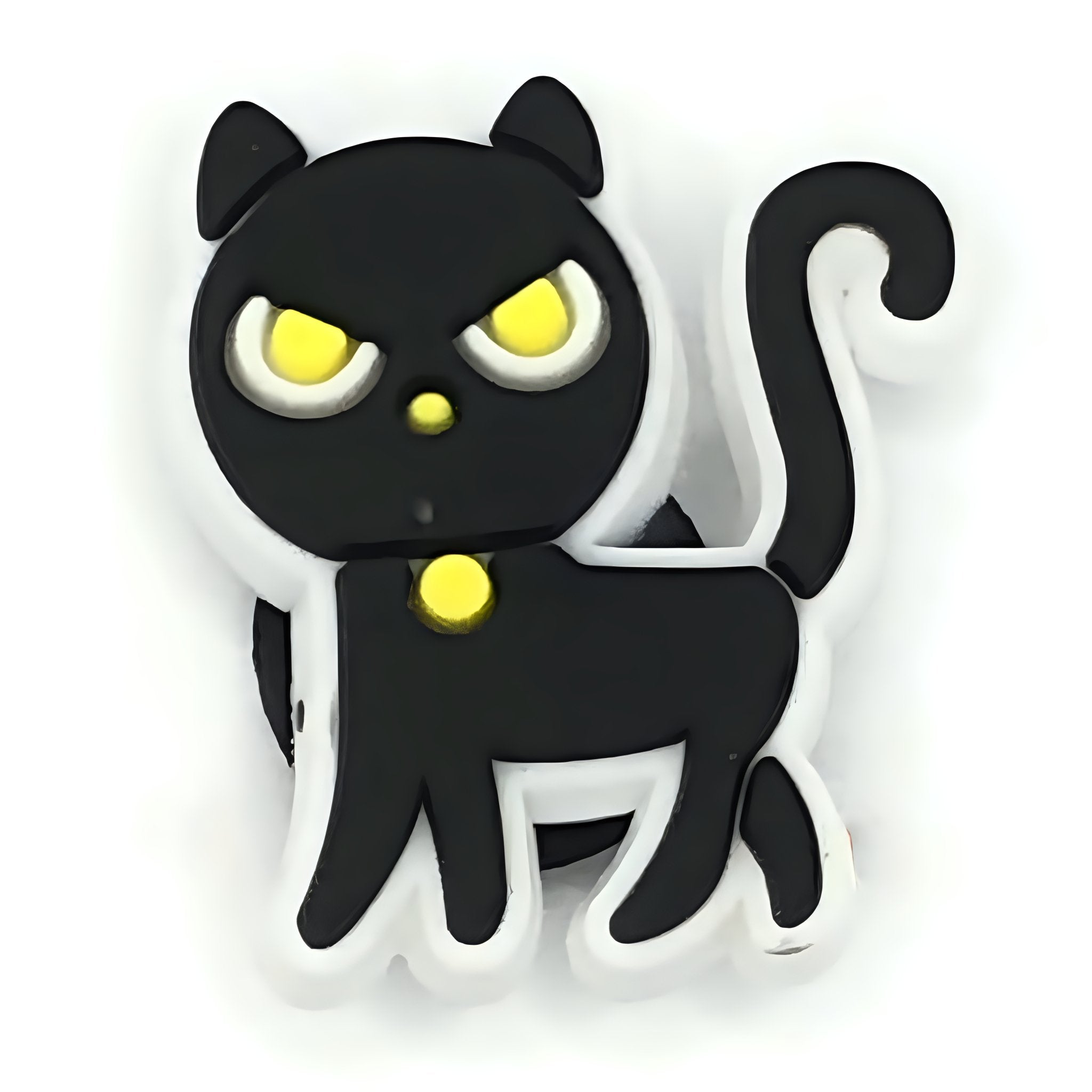 "Black Cat Shoe Charm 🐾👟: Purr-fectly Stylish!" - Questsole