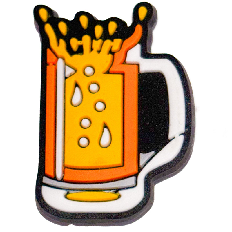 Brewed Steps: Glass of Beer Shoe Charm - Questsole