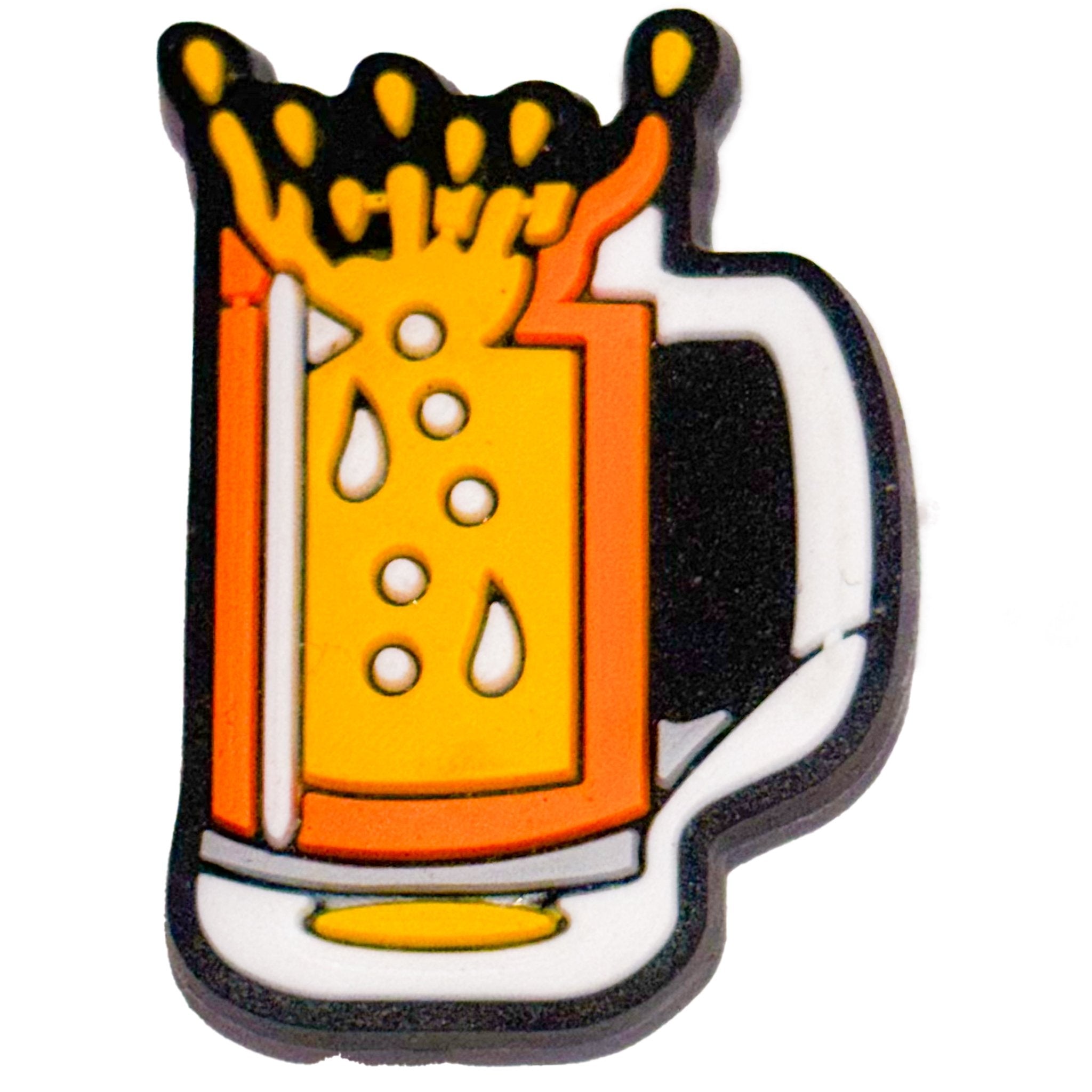 Brewed Steps: Glass of Beer Shoe Charm - Questsole