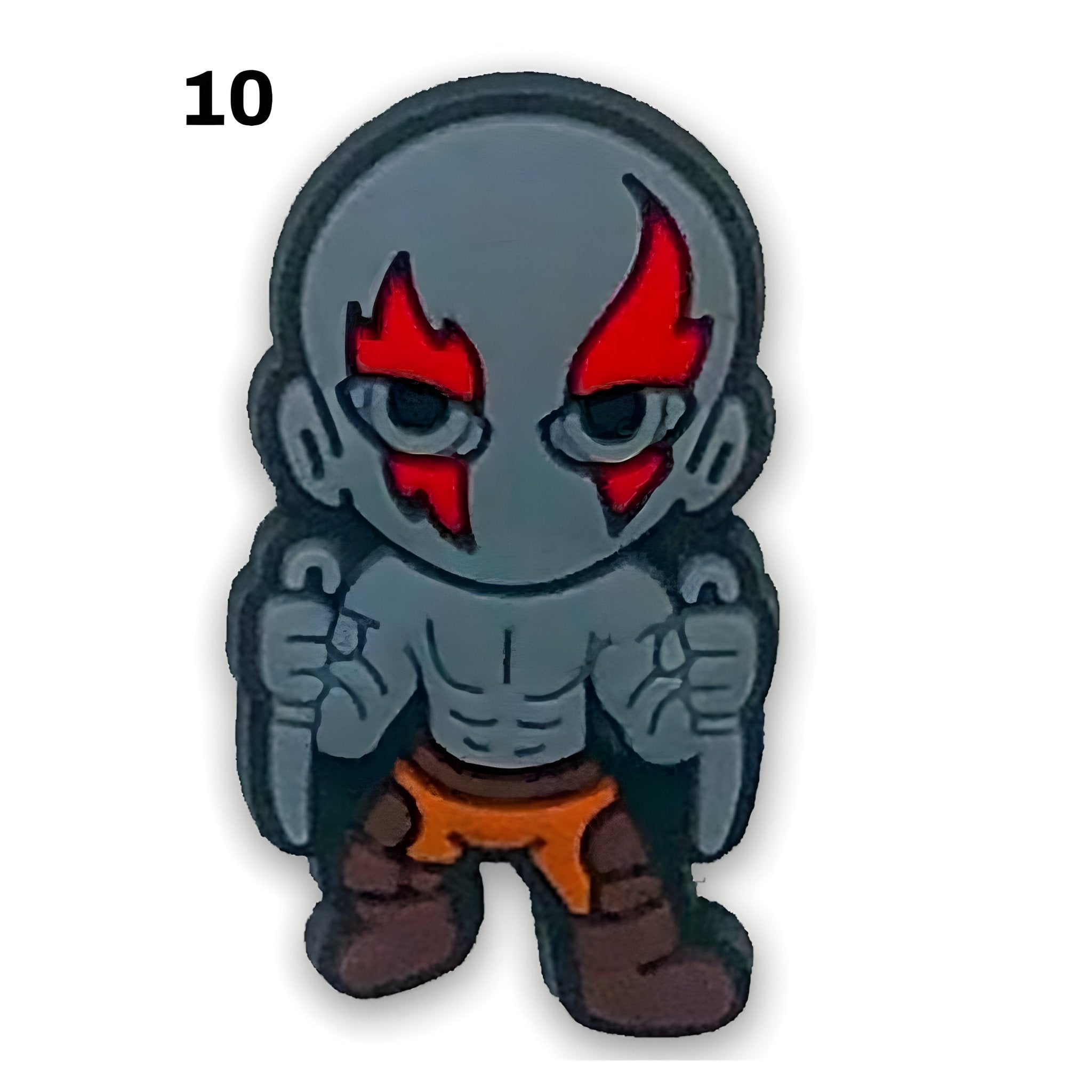 "Chibi Kratos Ghost Charm 👻🗡️: Adorable God of War!" - Questsole
