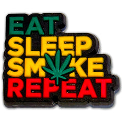 EAT SLEEP SM*KE REPEAT : Shoe Charm - Questsole