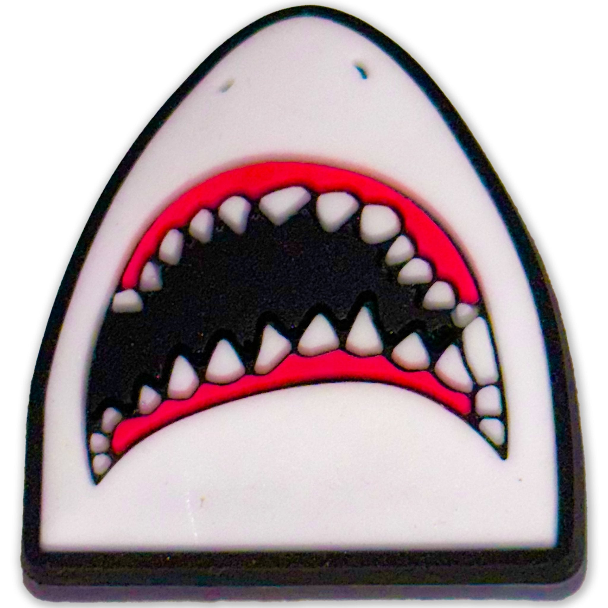 Ocean Grin: Shark Showing Teeth Shoe Charm - Questsole
