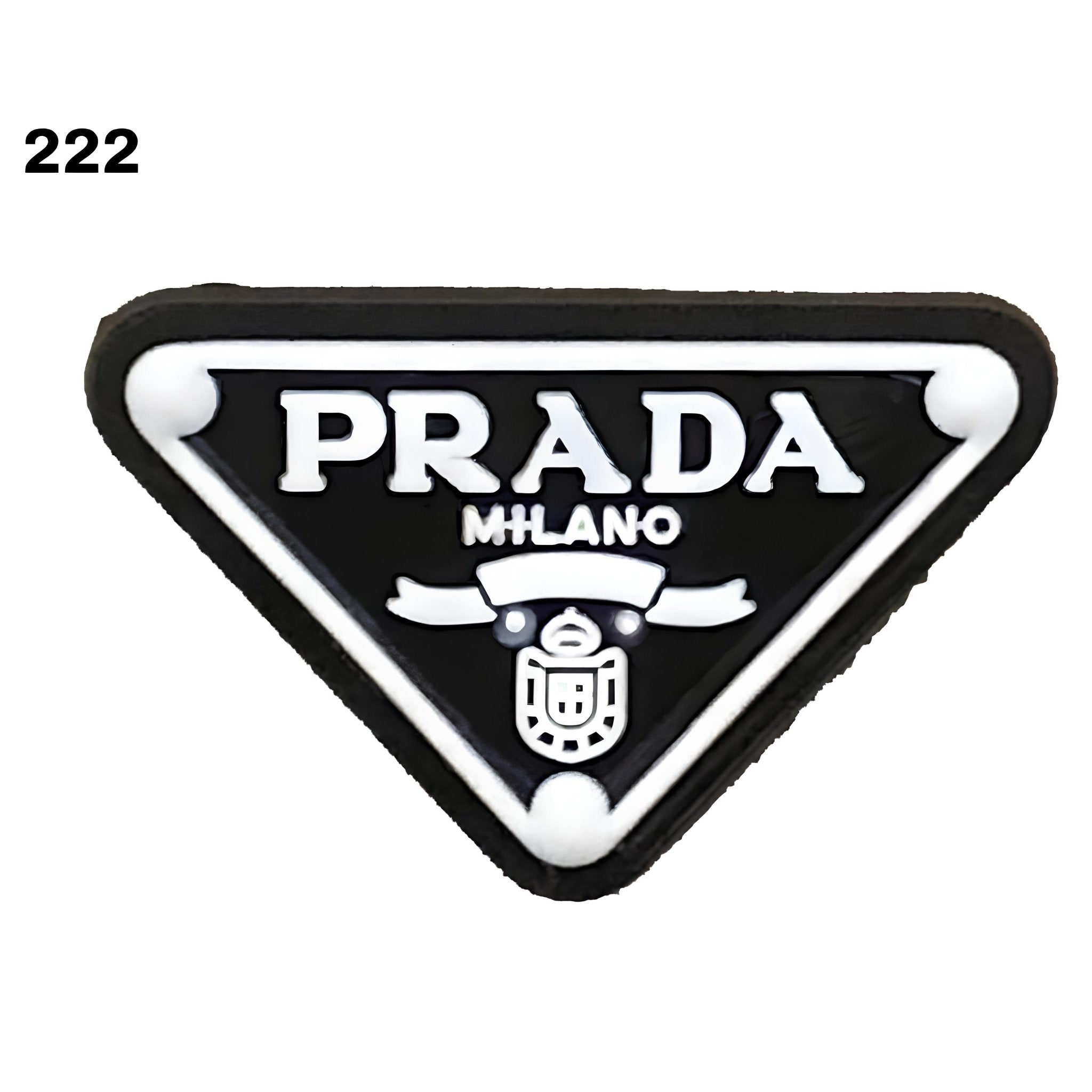 "Prada Logo Charm 👜🔵: Fashionably Elegant!" - Questsole