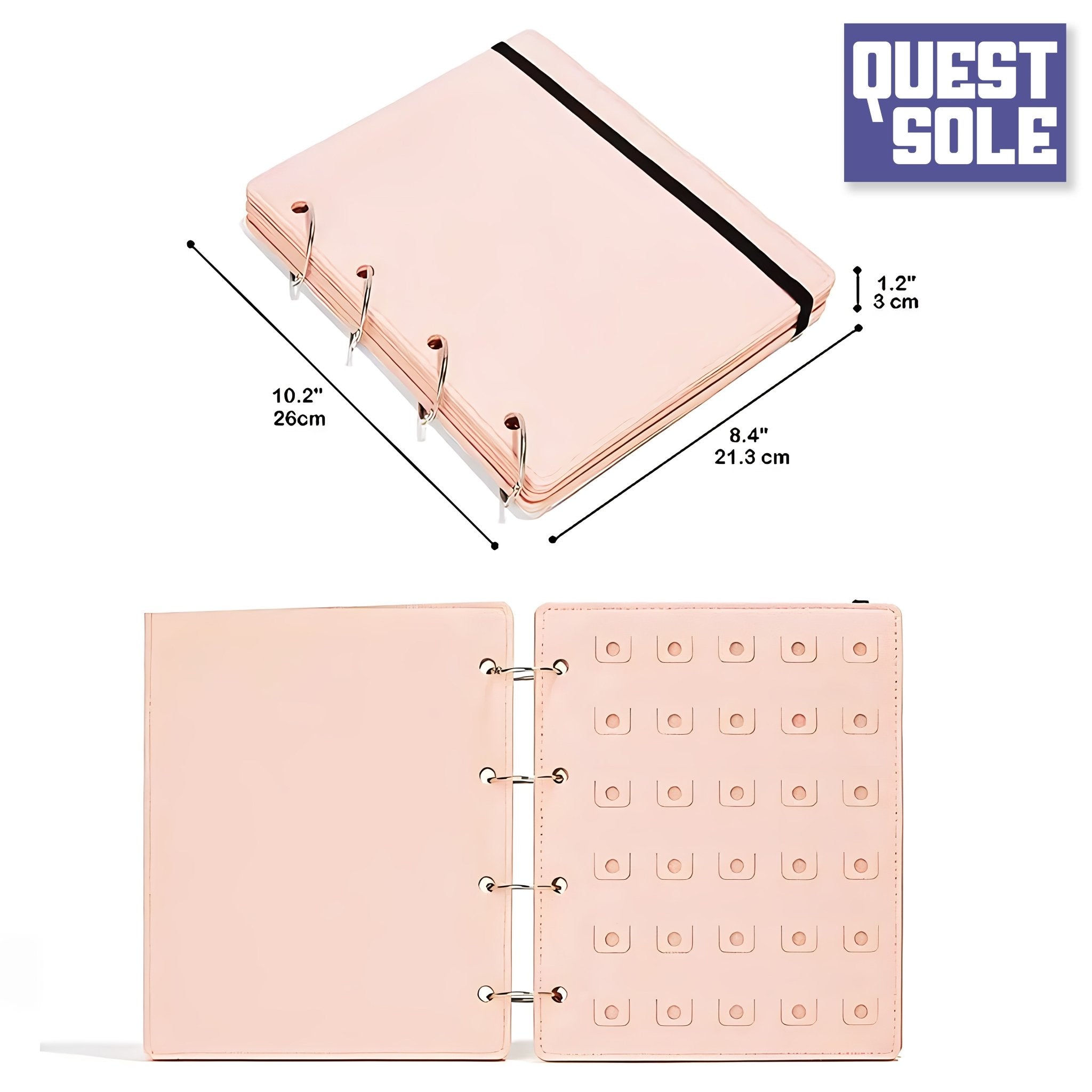 QUESTSOLE PVC Soft Decoration Charm Booklet: The Portable Solution for Croc Shoe Charm Organization - Questsole