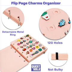 QUESTSOLE PVC Soft Decoration Charm Booklet: The Portable Solution for Croc Shoe Charm Organization - Questsole