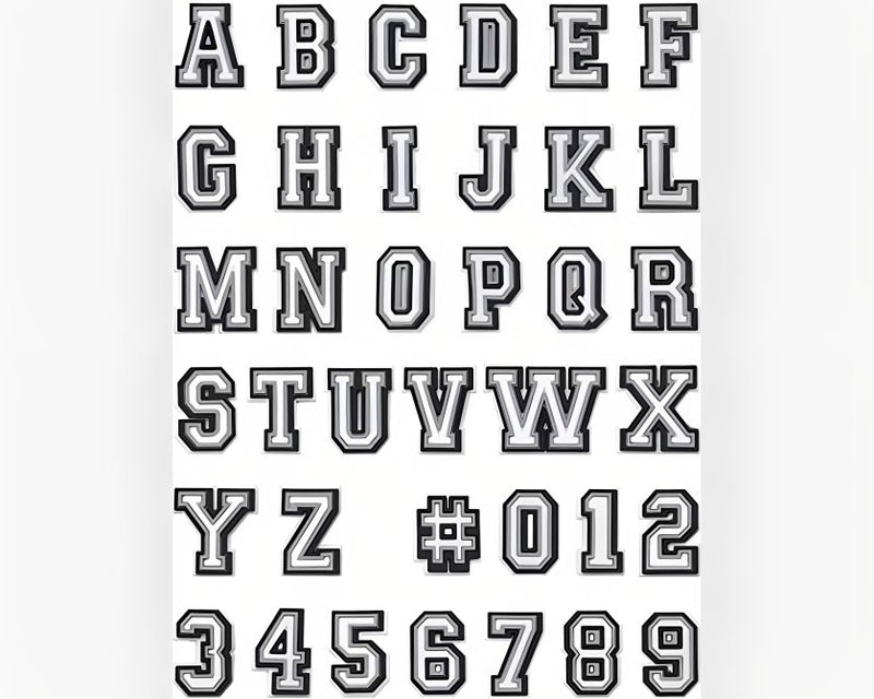 Questsole Shoe (36 Alphabets & Numbers For Select Your Own Design) Collection Charms (Select Your Charms Design) - Questsole