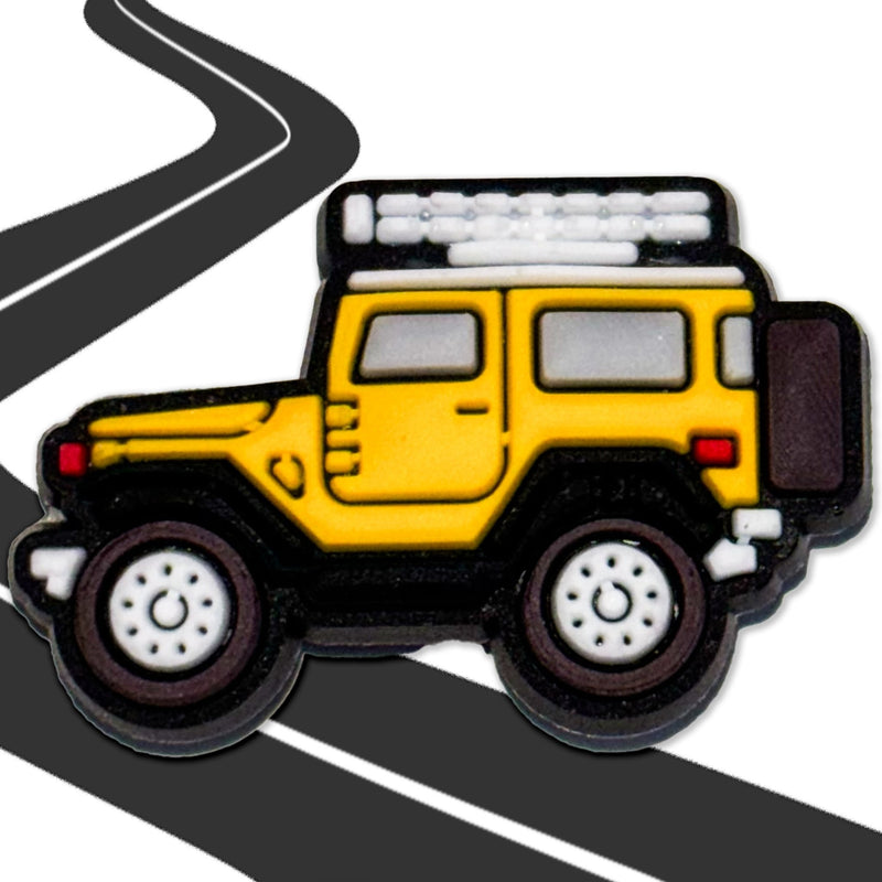 Wild Drive: Safari Car Shoe Charm - Questsole